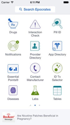 Epocrates screen shot