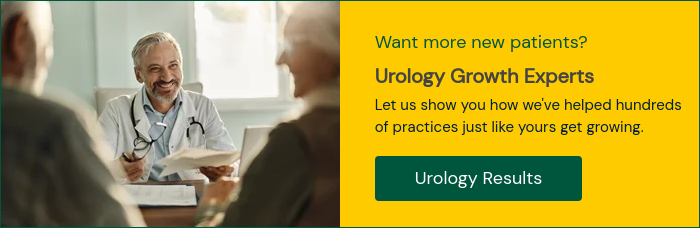 Happy Urologist with patients